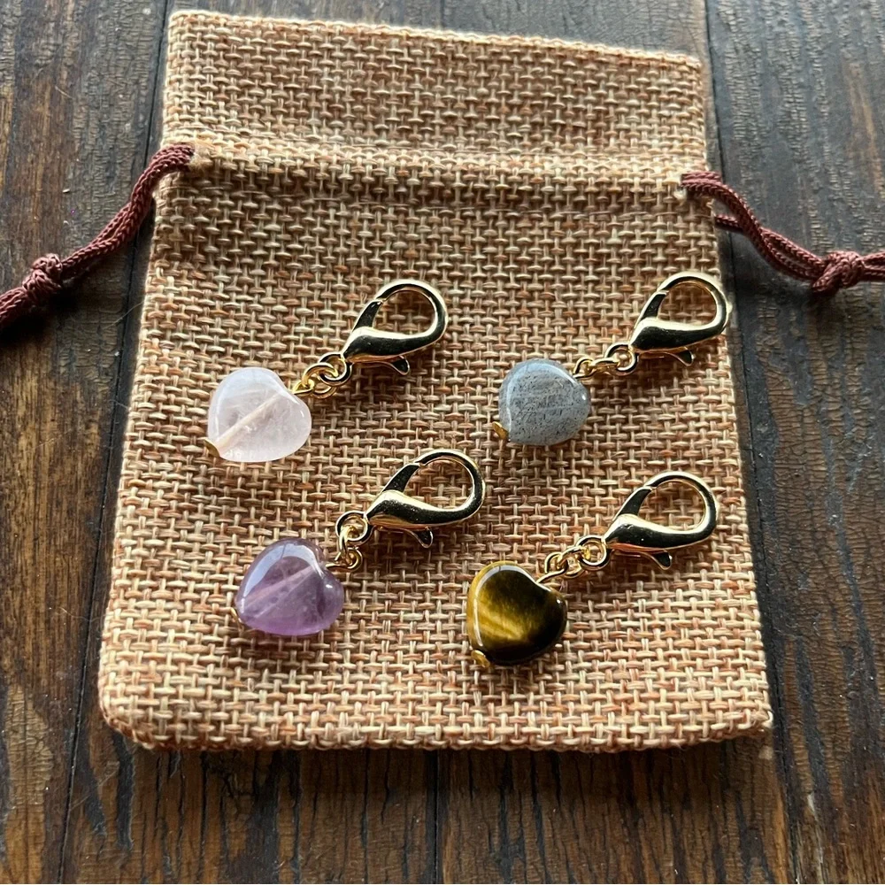 Crystal Pet Charms Amethyst Pet Charm Rose Quartz Pet Charm Cat Collar Charms